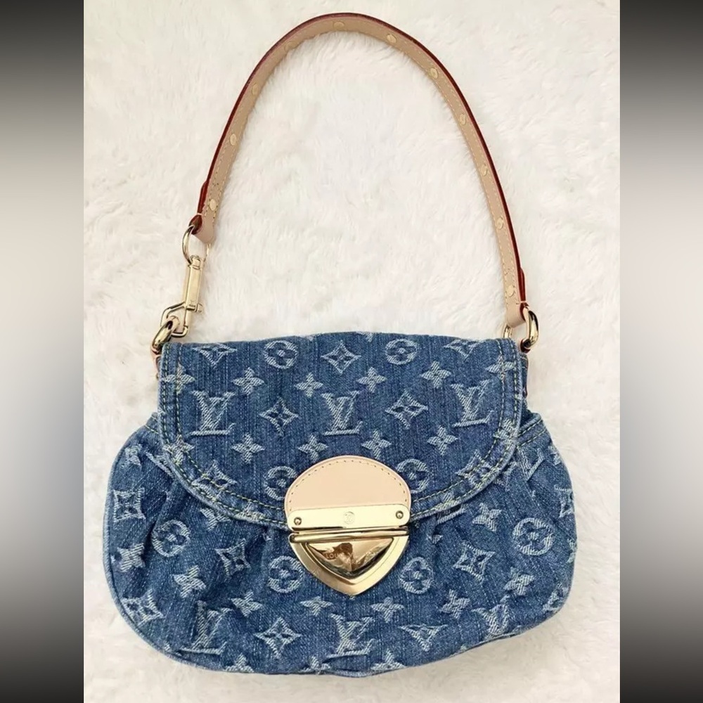 LOUIS VUITTON Denim Sunset Crossbody Shoulder Bag